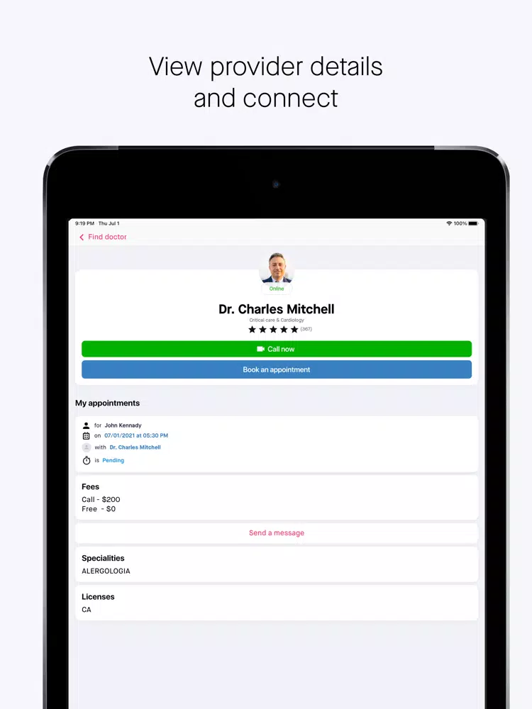eDoc Telemed iPad 应用截图