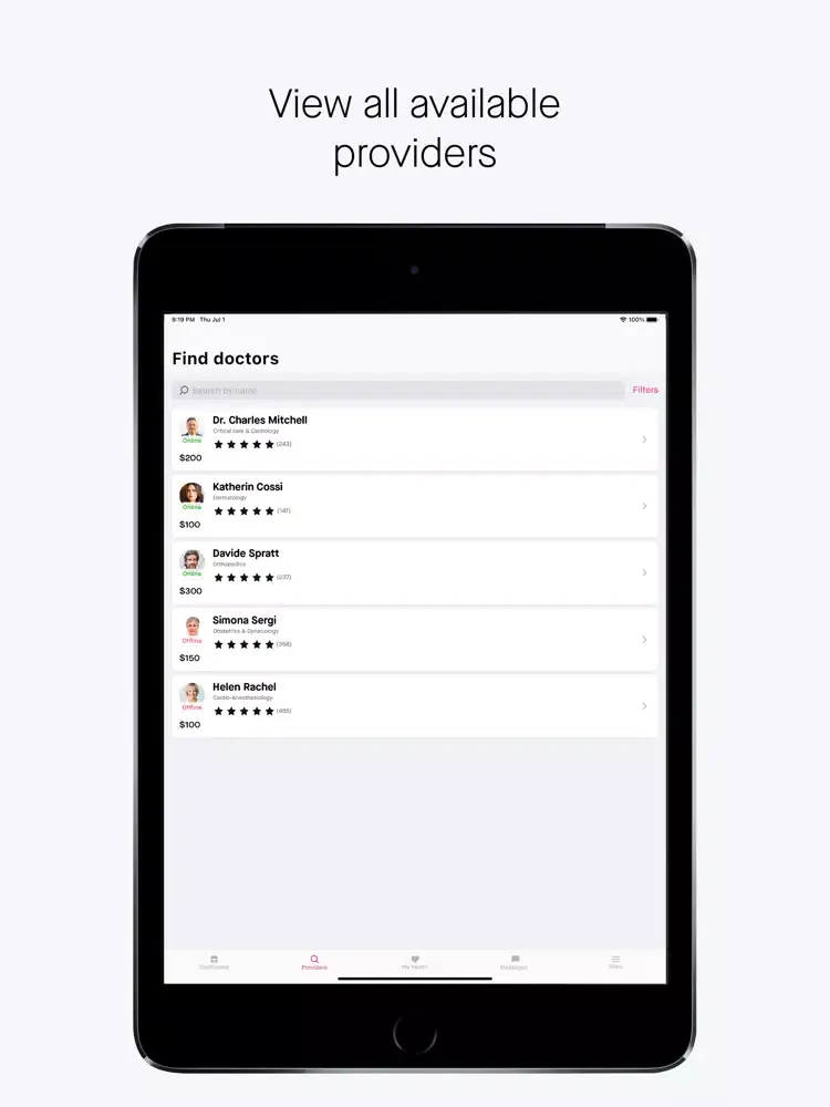 eDoc Telemed iPad  Ekran Görüntüleri
