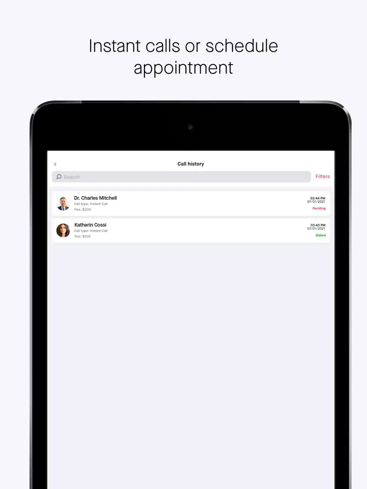 eDoc Telemed iPad  Ekran Görüntüleri