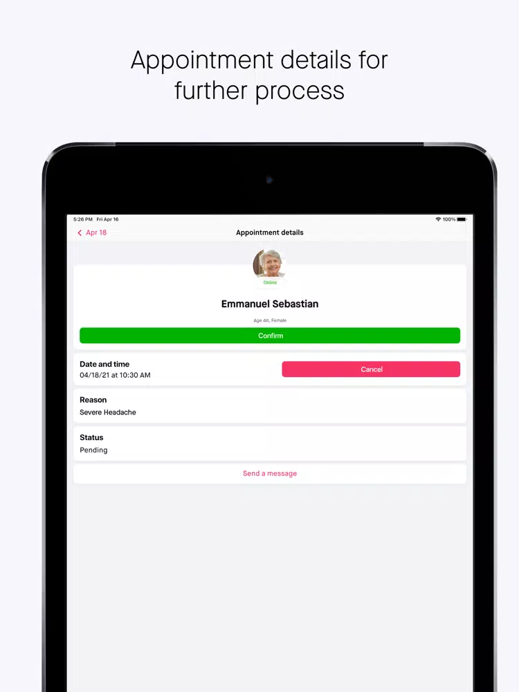 صور eDoc Telemed Provider iPad 