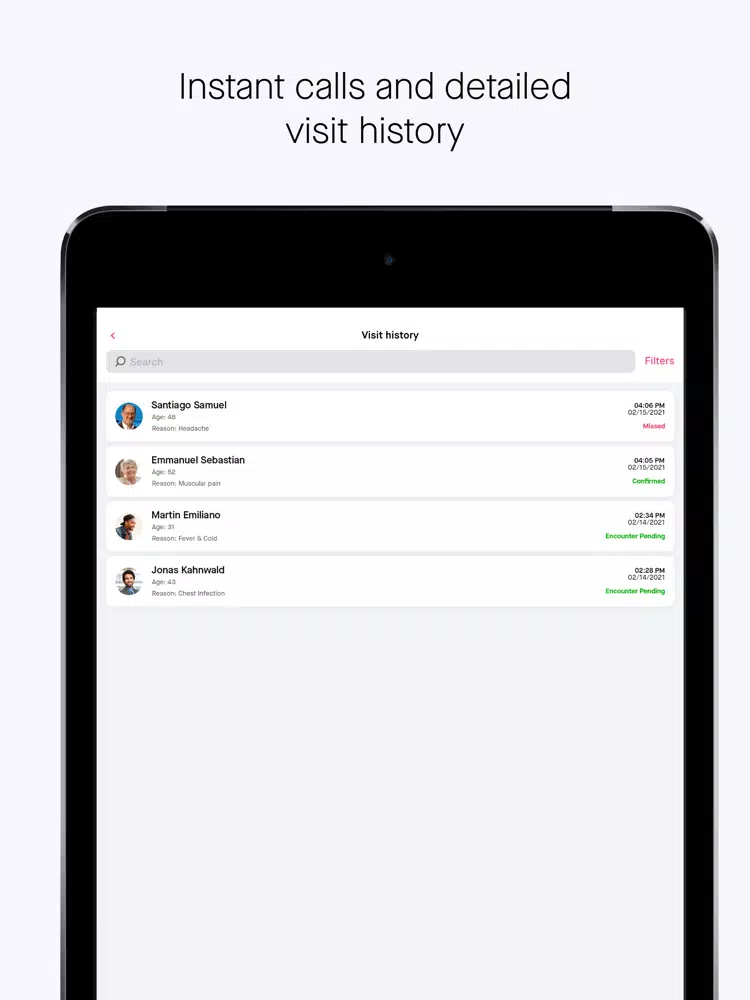 صور eDoc Telemed Provider iPad 
