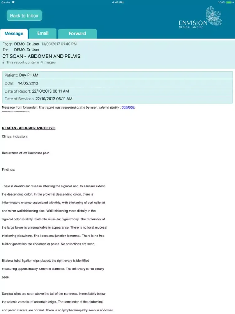 Capturas de pantalla de Envision Referrer Access iPad 