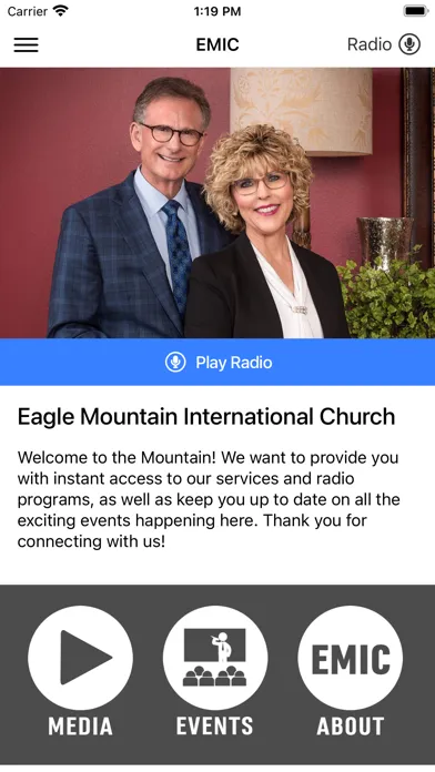 Zrzuty ekranu Eagle Mountain Church