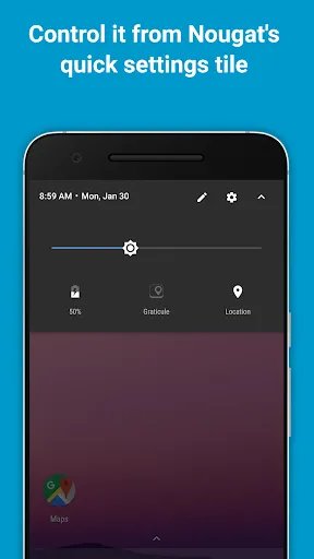 Capturas de tela do Graticule location sharing app