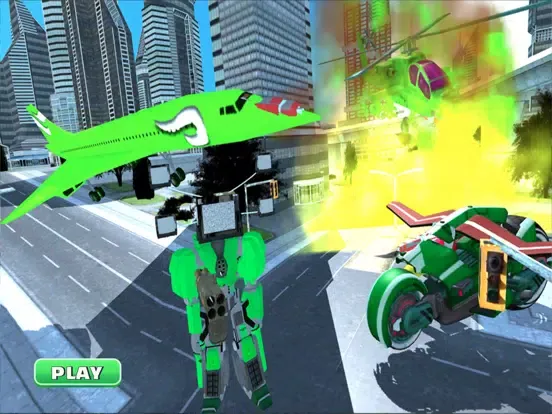 Tv Head Transformer Superhero iPad 应用截图