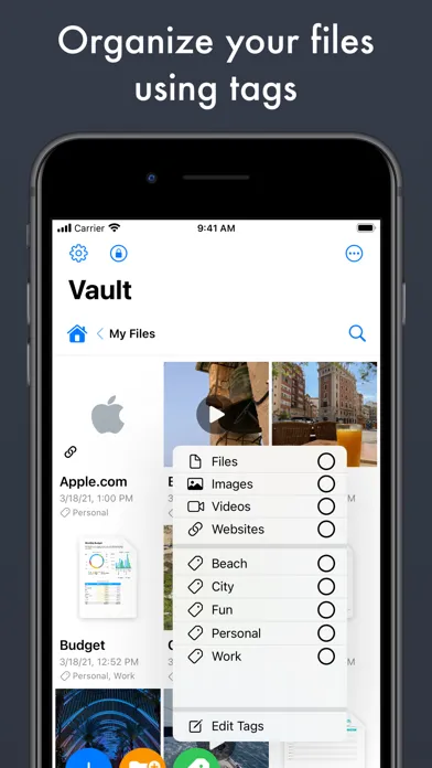 Private Vault Storage Screenshots