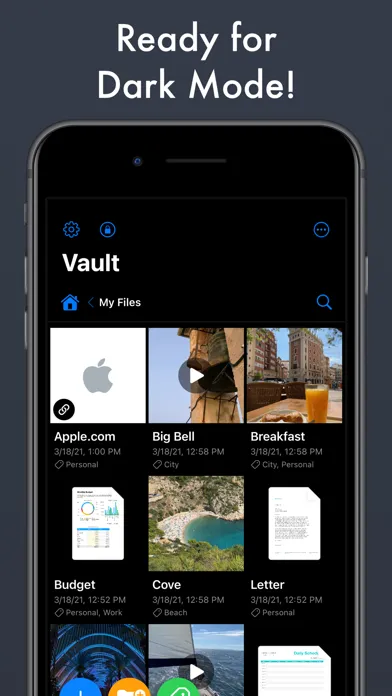 Private Vault Storage Screenshots