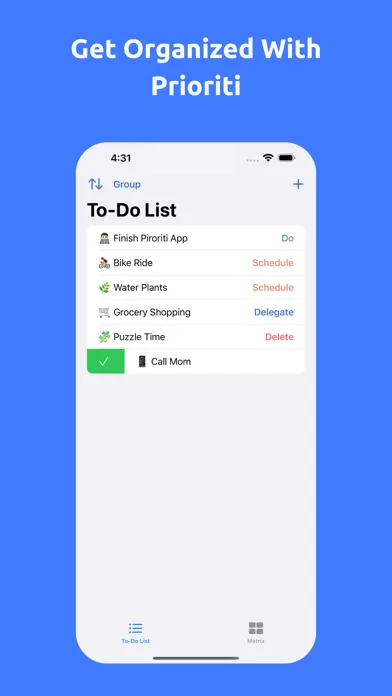 Prioriti - To Do List & Matrix Ekran Görüntüleri
