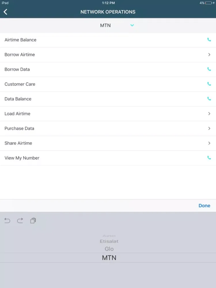 ภาพหน้าจอของ Directory - Nigerian USSD Digital Directory iPad 