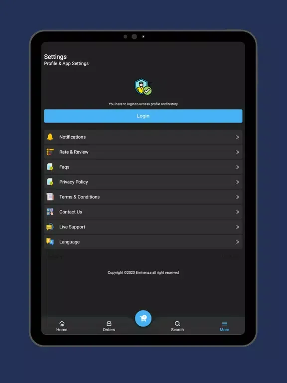 Eminenza iPad 應用截圖