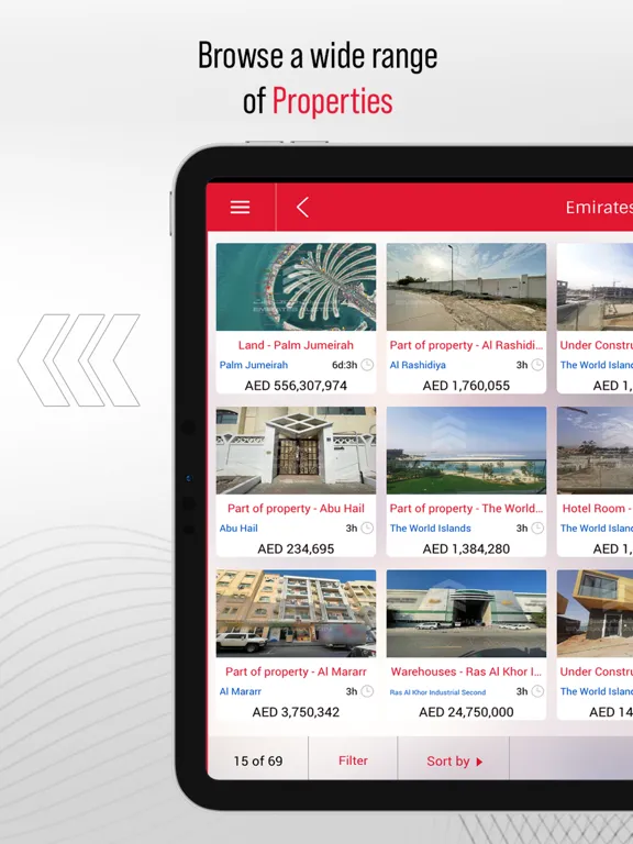 Emirates Auction iPad  Ekran Görüntüleri