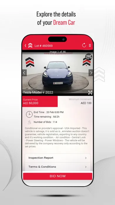 Emirates Auction Ekran Görüntüleri