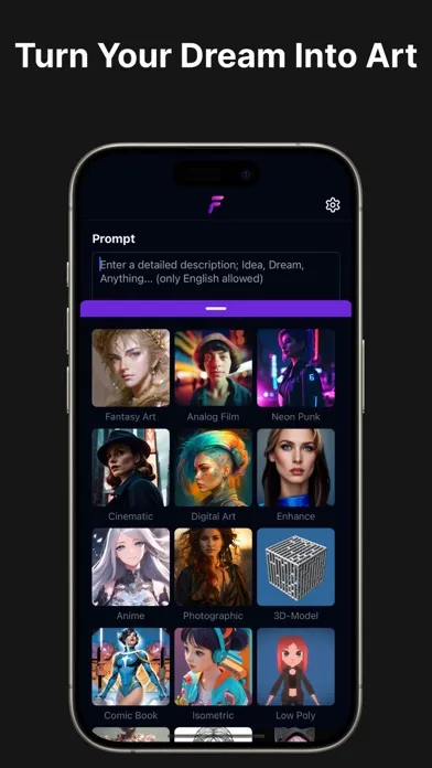 Zrzuty ekranu Artify: Art & Photo Generator