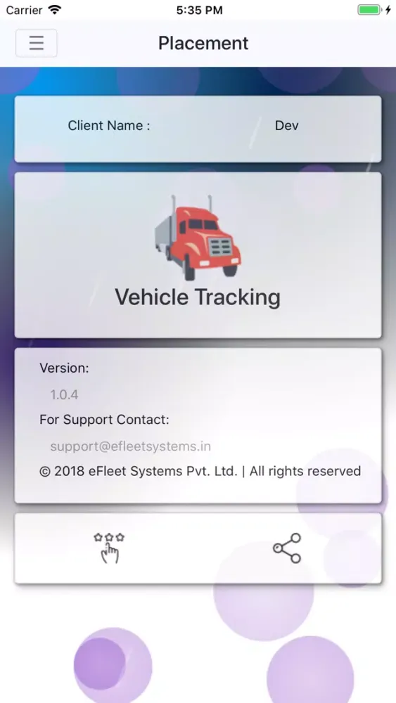 Скриншоты eFleet - Vehicle Placement