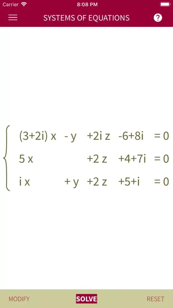Capturas de pantalla de xSolve - Equation Solver