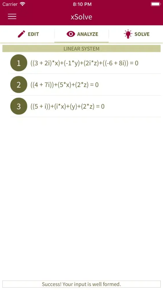 Capturas de pantalla de xSolve - Equation Solver