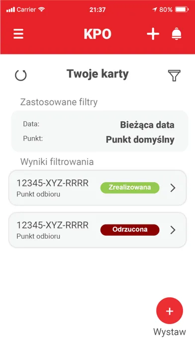 Captures d'écran de EMKA Mobile: BDO, KPO, odpady