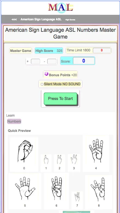 Скриншоты American Sign Language M(A)L