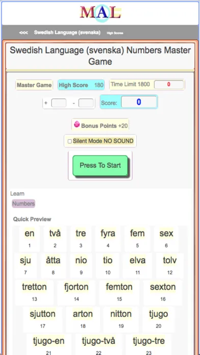 Swedish M(A)L Screenshots