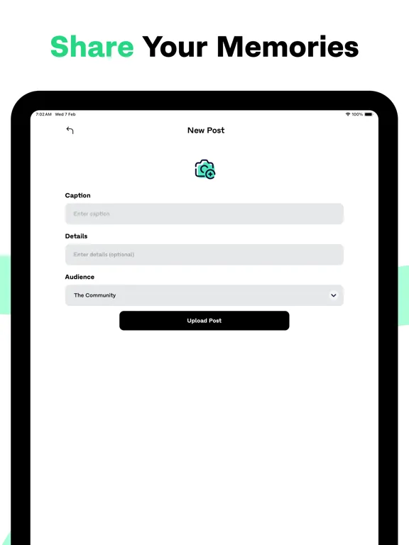 FitWall - Share Your Memories iPad  Ekran Görüntüleri