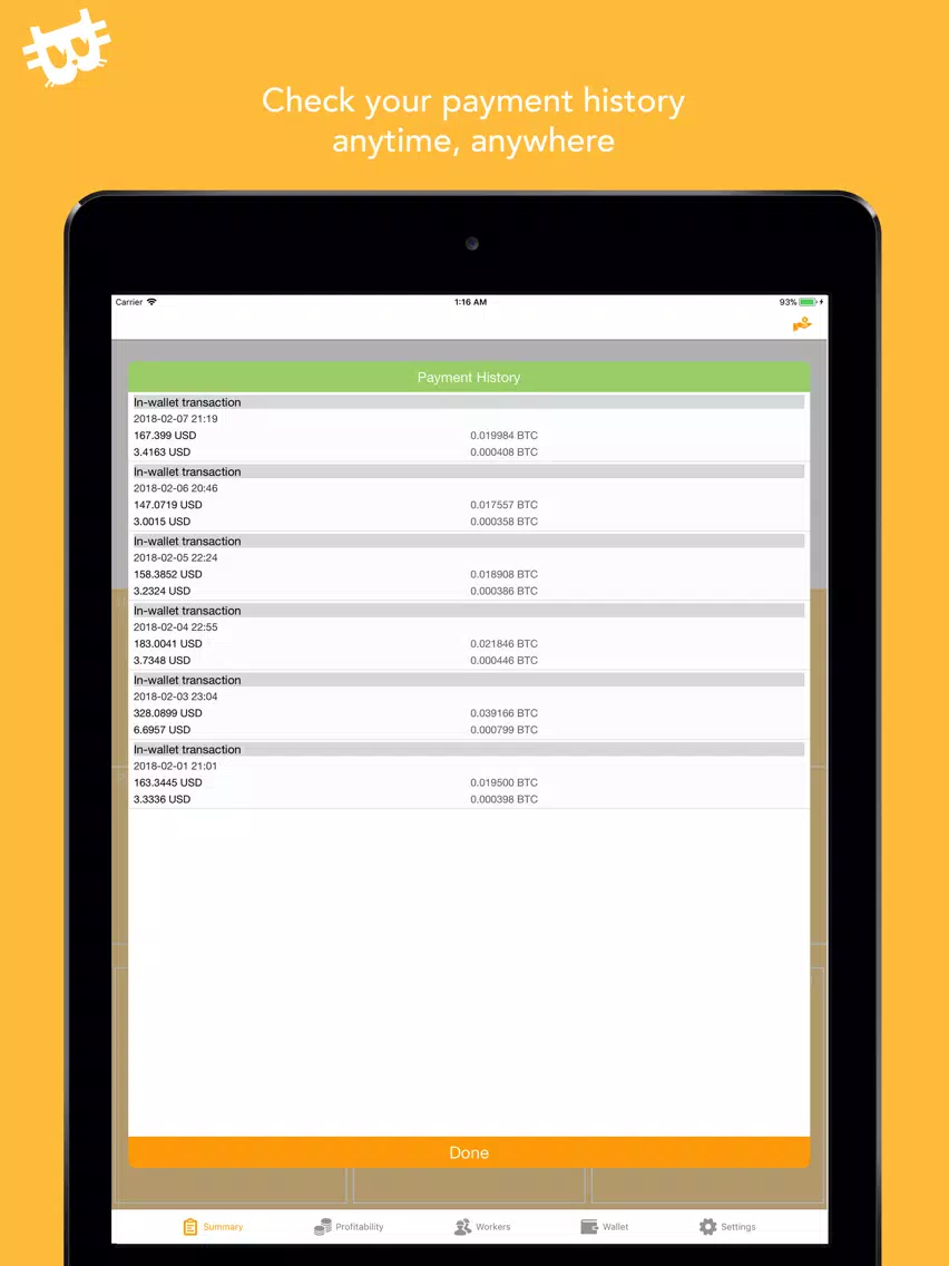 NiceHelper: NiceHash Helper iPad  Ekran Görüntüleri