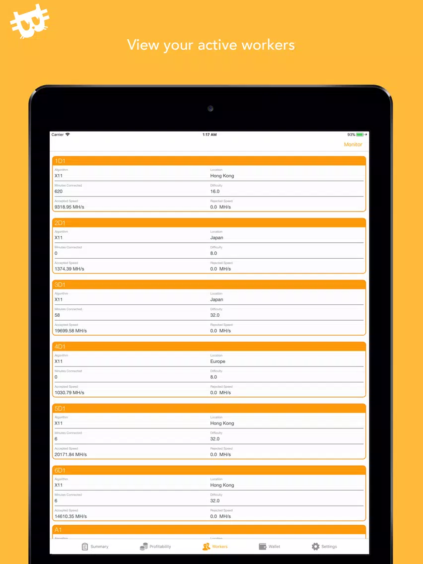 NiceHelper: NiceHash Helper iPad  Ekran Görüntüleri
