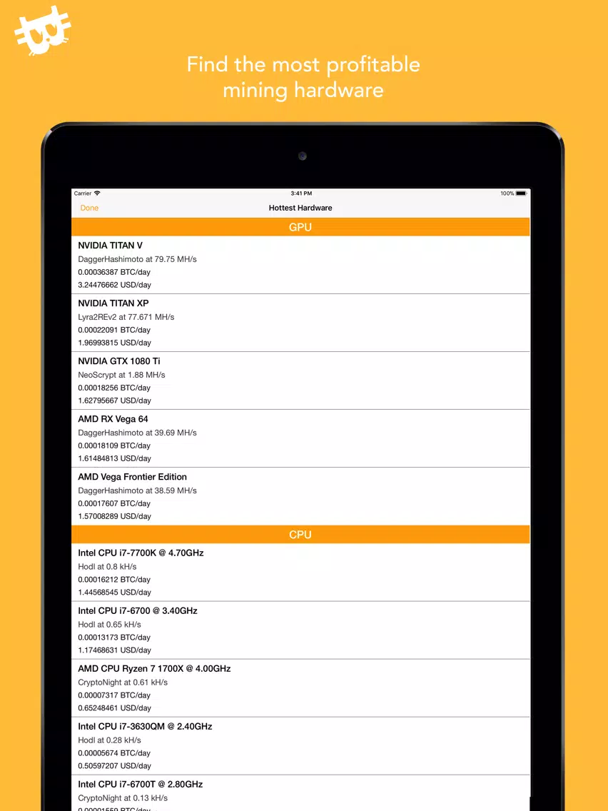 NiceHelper: NiceHash Helper iPad  Ekran Görüntüleri