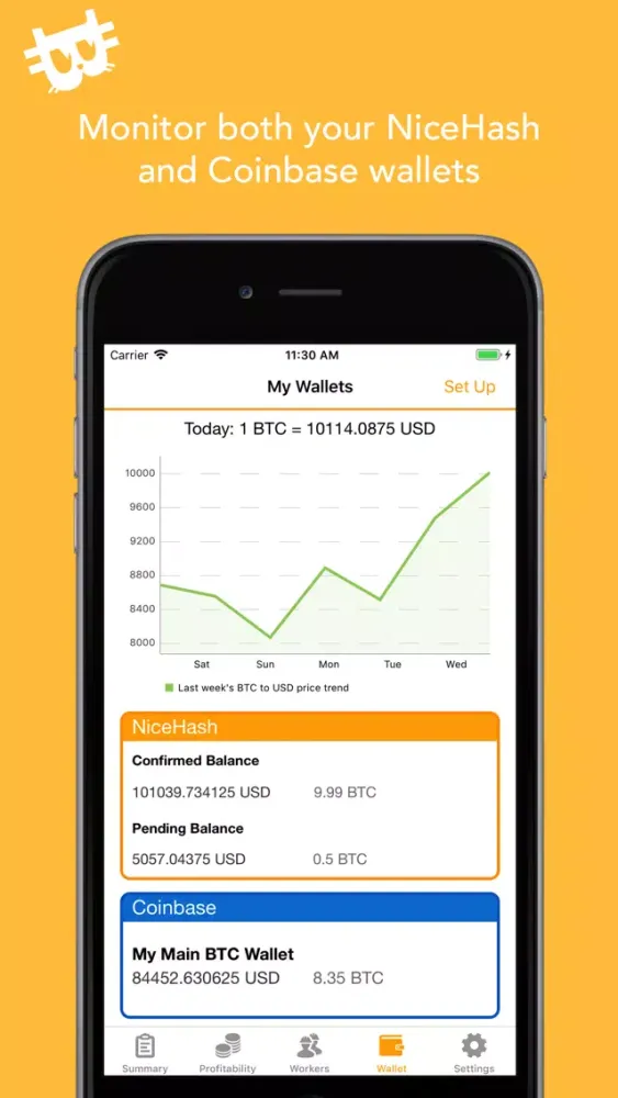 NiceHelper: NiceHash Helper スクリーンショット