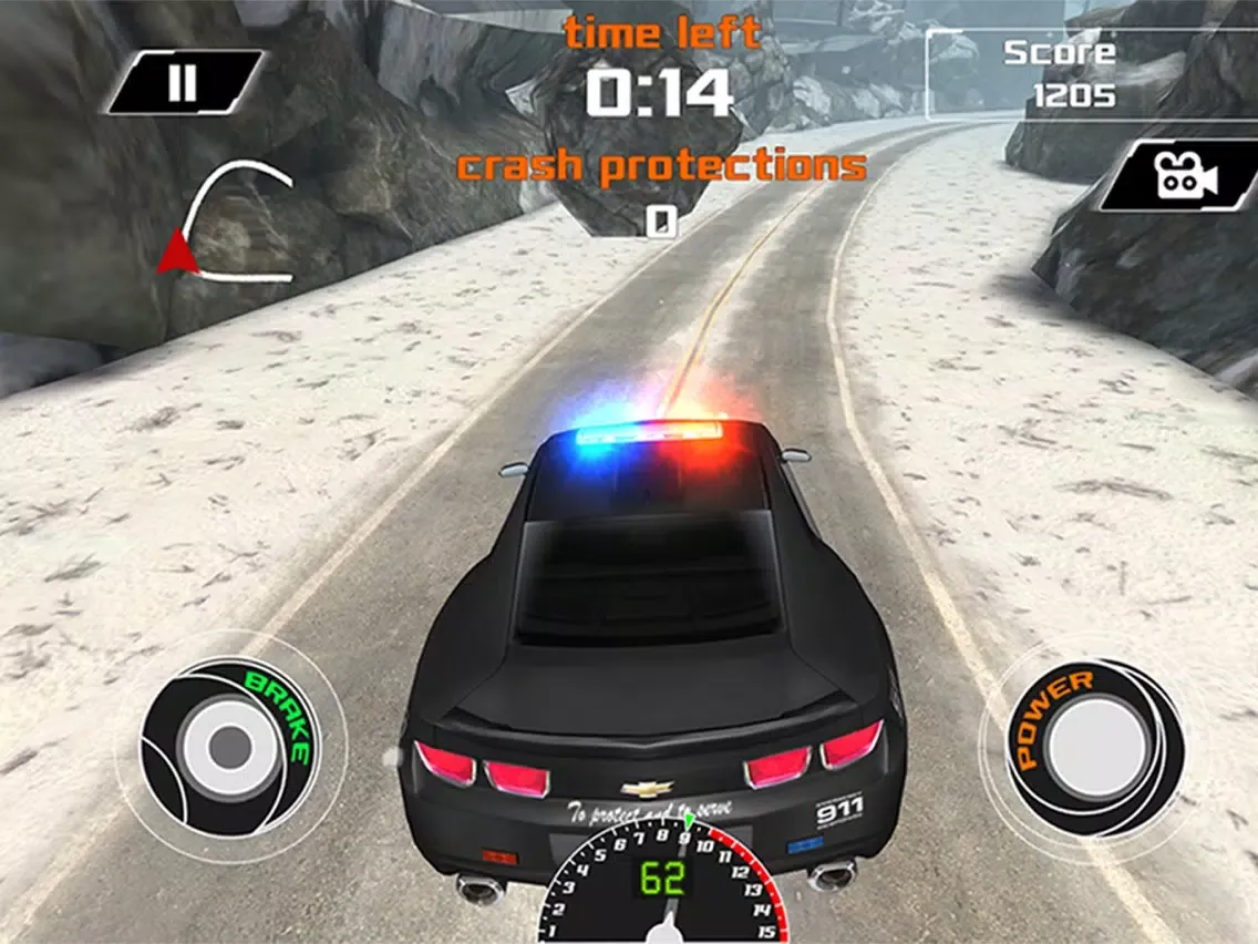Capturas de pantalla de Arctic Police Racer 3D - eXtreme Snow Road Racing Cops Pro Game Version iPad 
