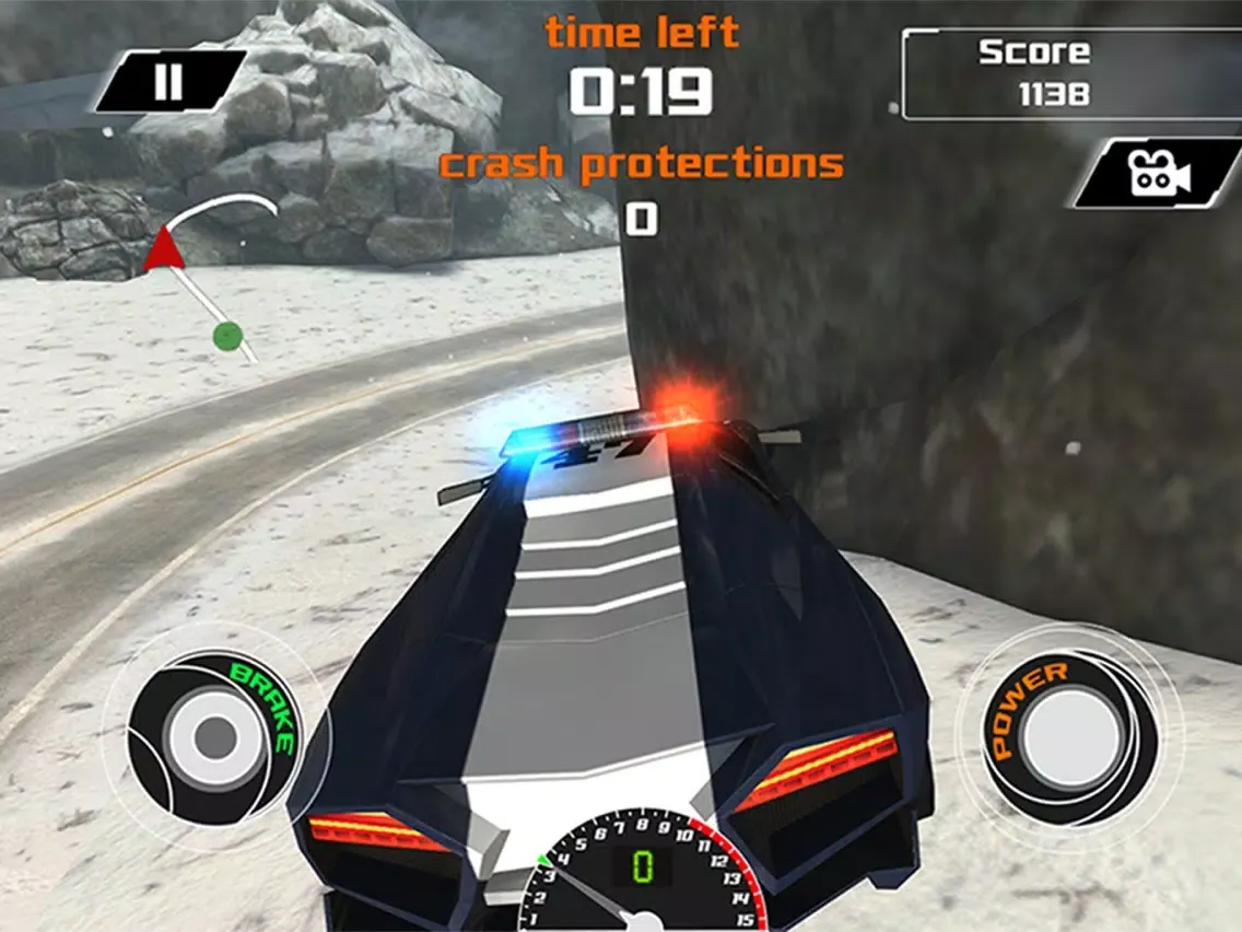 Capturas de pantalla de Arctic Police Racer 3D - eXtreme Snow Road Racing Cops Pro Game Version iPad 
