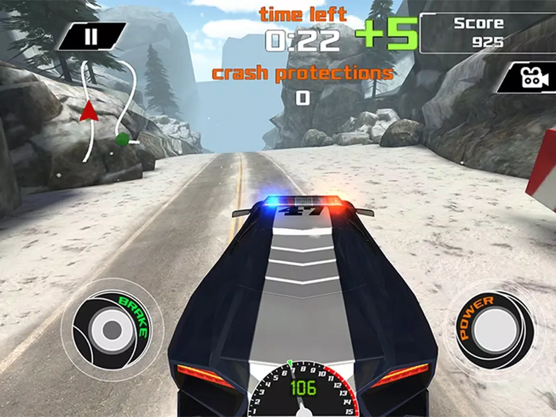 Capturas de pantalla de Arctic Police Racer 3D - eXtreme Snow Road Racing Cops Pro Game Version iPad 