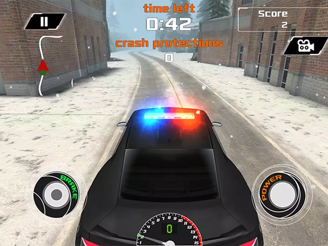 Capturas de pantalla de Arctic Police Racer 3D - eXtreme Snow Road Racing Cops Pro Game Version iPad 