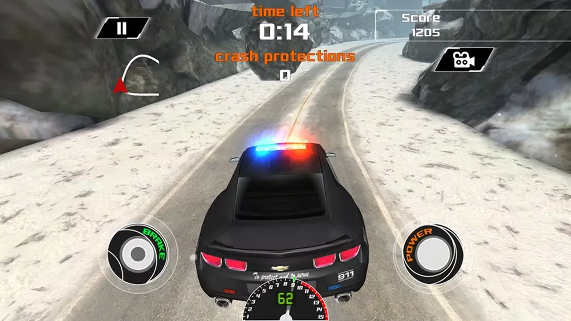 Capturas de pantalla de Arctic Police Racer 3D - eXtreme Snow Road Racing Cops Pro Game Version