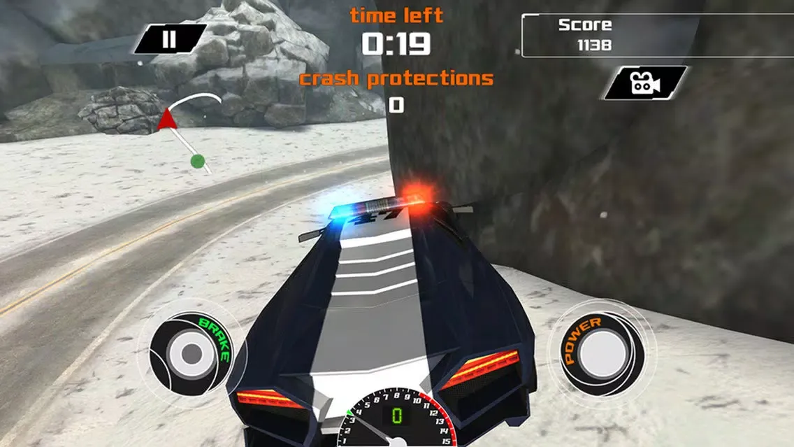 Capturas de pantalla de Arctic Police Racer 3D - eXtreme Snow Road Racing Cops Pro Game Version