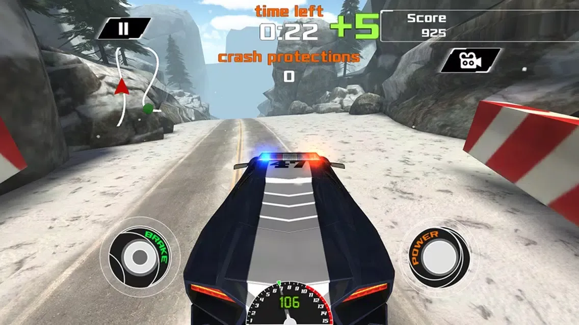 Capturas de pantalla de Arctic Police Racer 3D - eXtreme Snow Road Racing Cops Pro Game Version
