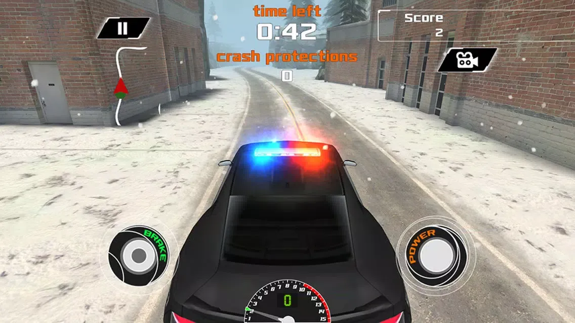 Capturas de pantalla de Arctic Police Racer 3D - eXtreme Snow Road Racing Cops Pro Game Version