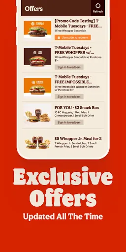 Скриншоты BURGER KING® App