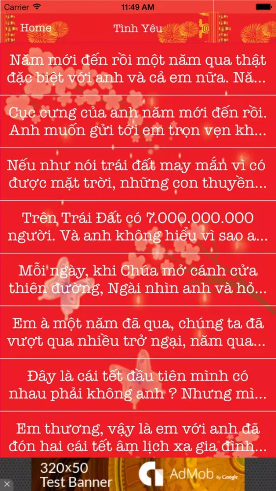 SMS Tet 2015 - Gui tin nhan, loi chuc, tang ban, gia dinh Tet At Mui应用截图