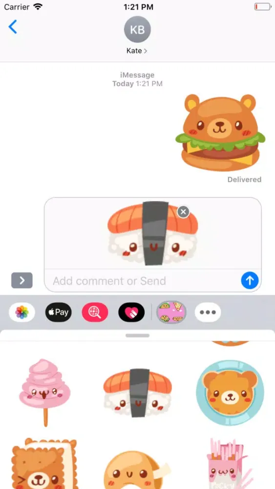 Kawaii Food Stickers應用截圖