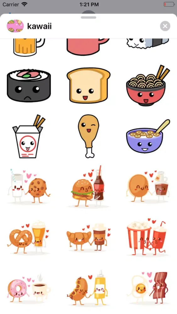 Kawaii Food Stickers應用截圖