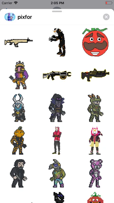 Pixel Stickers for Fortnite سکرین شاٹس