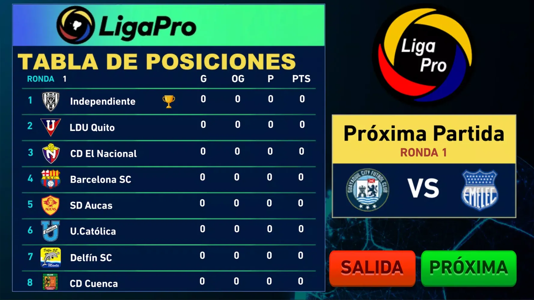 Liga Pro Juego Screenshots