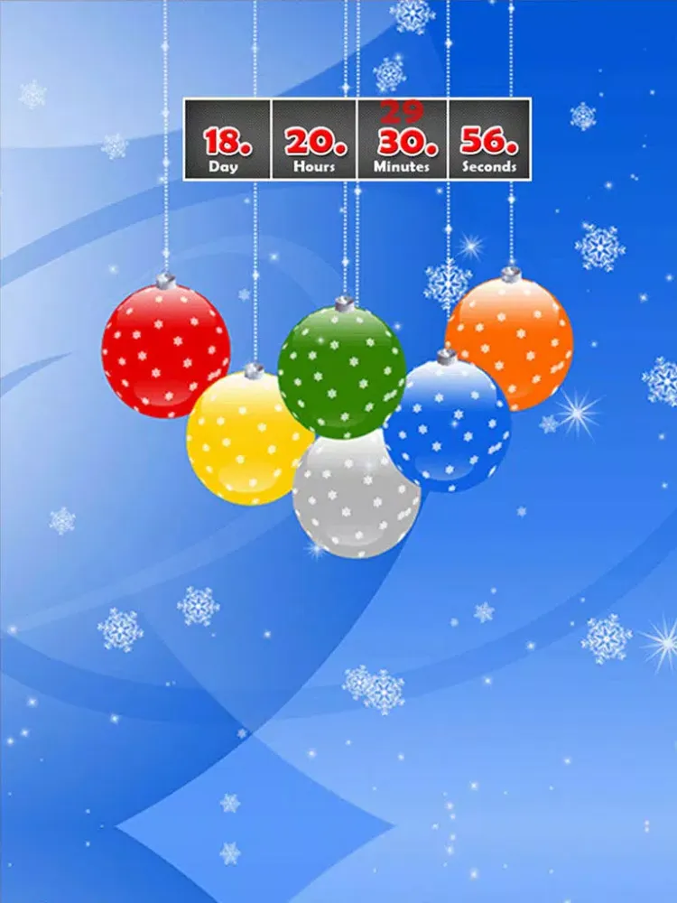 Capturas de pantalla de Christmas Countdown Wallpaper iPad 