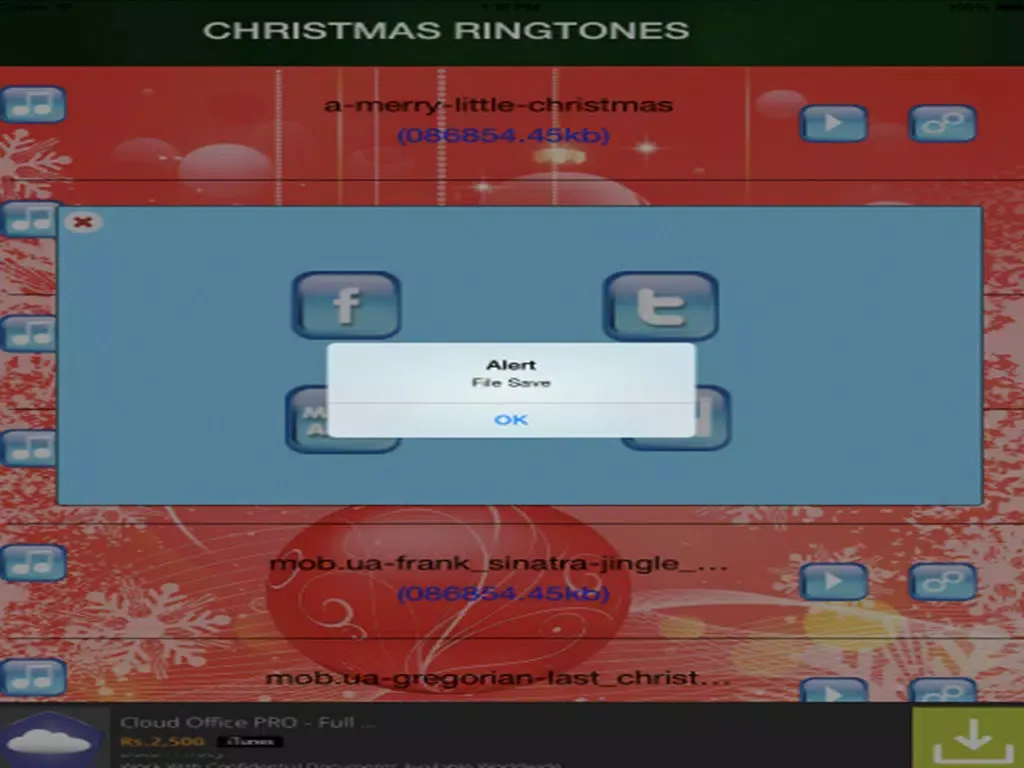 Captures d'écran de Merry Christmas Ringtones iPad 