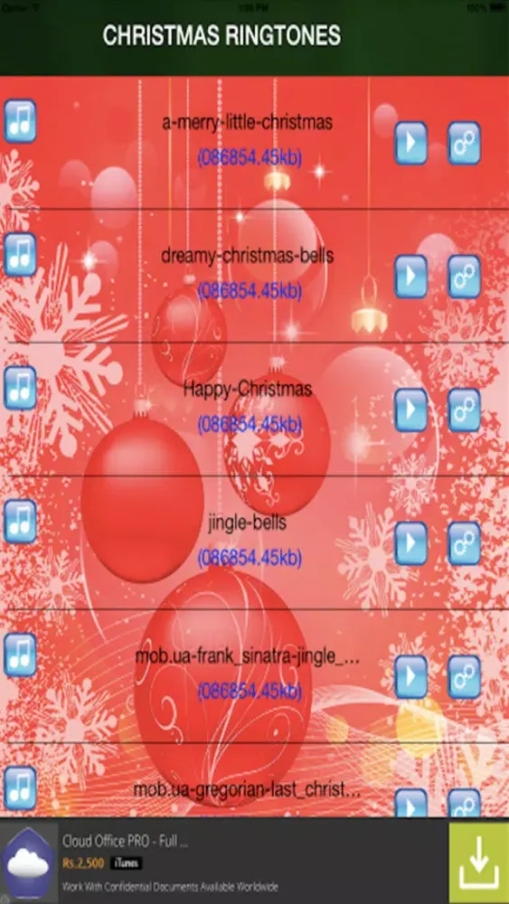 Captures d'écran de Merry Christmas Ringtones