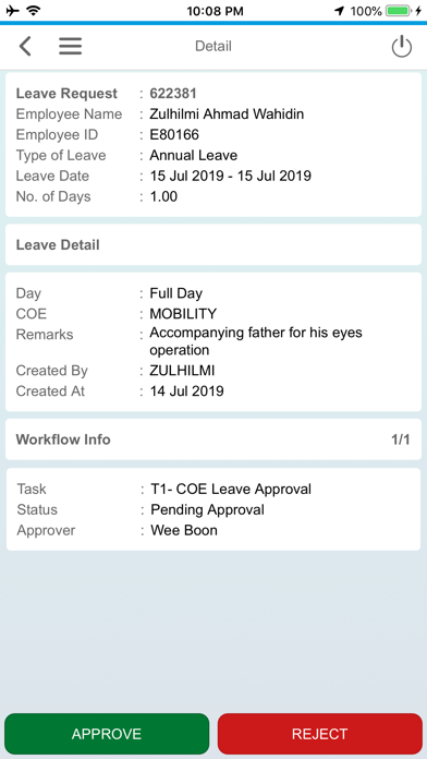 eApproval Apps سکرین شاٹس