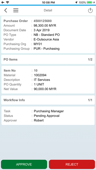 eApproval Apps سکرین شاٹس