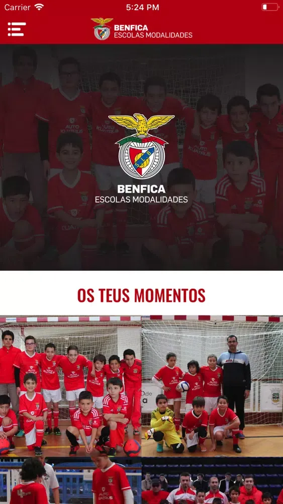 Capturas de pantalla de Benfica Escolas Modalidades