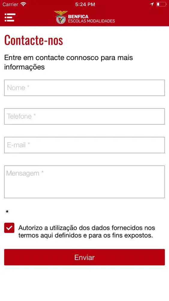 Capturas de pantalla de Benfica Escolas Modalidades