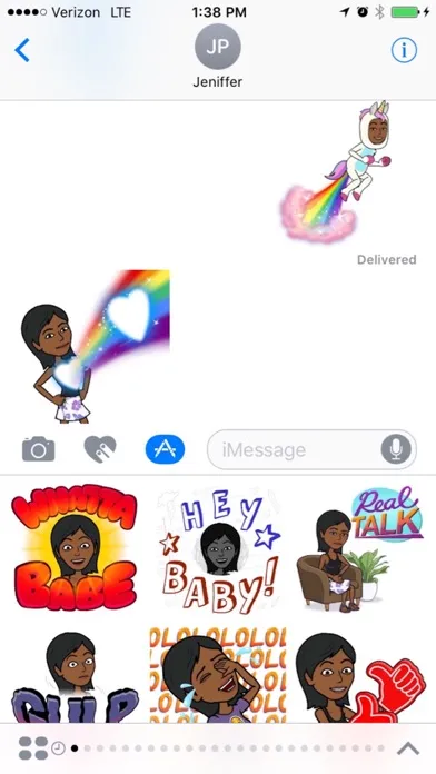 Black Girl Stickers for iMessages سکرین شاٹس